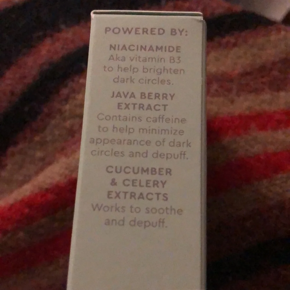 NEW Kopari Niacinamide & Caffeine Eye Bright Cream Wrinkles Crows Feet Eye Cream